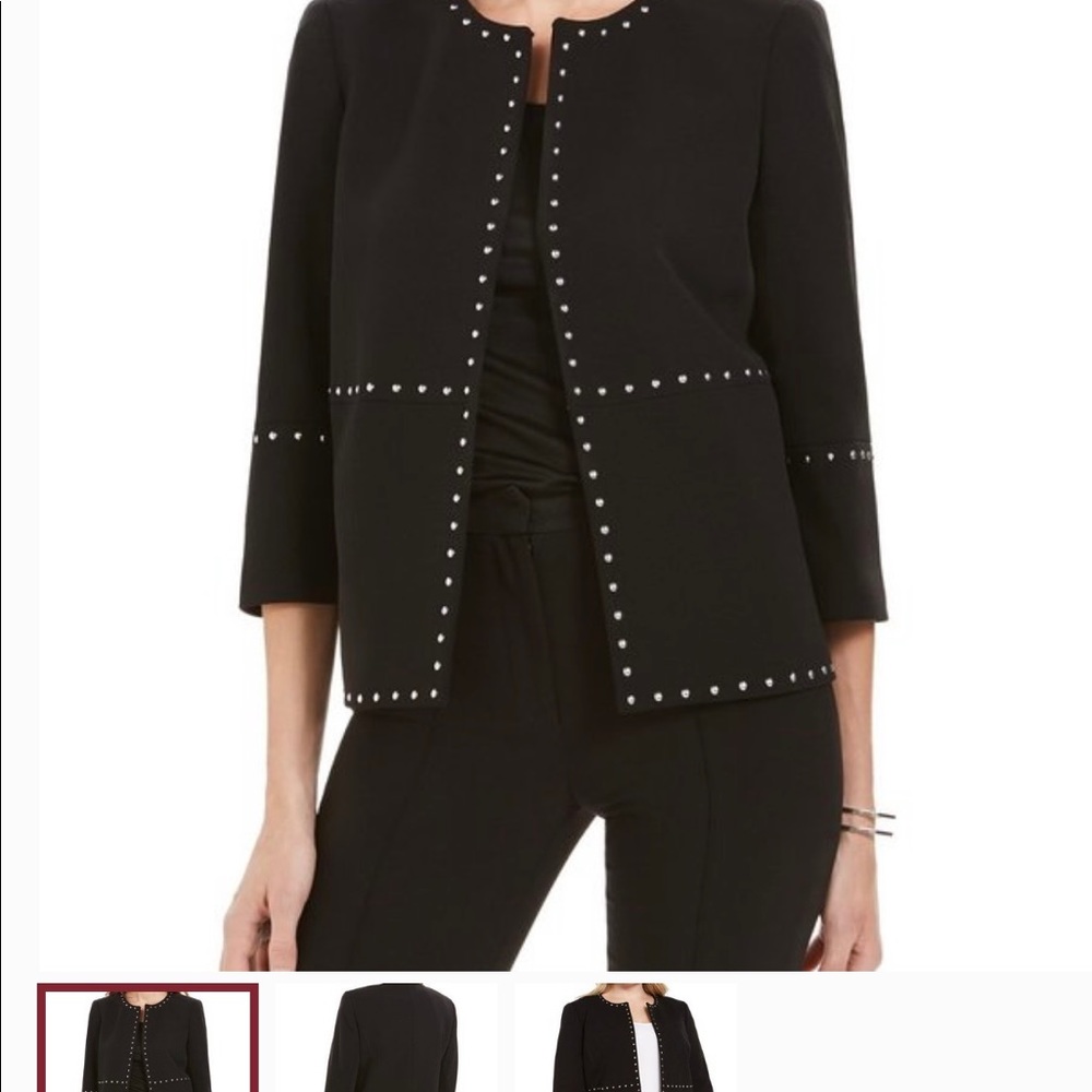 ✨ Kasper blazer - black with silver studs. No tags but never been worn.